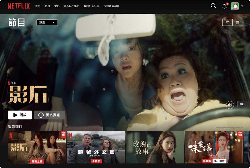 OTT 影音串流平台 Netflix Disney+ HBO Max Apple TV+ 愛奇藝 Hami Video myVideo friDay Catchplay LINE TV