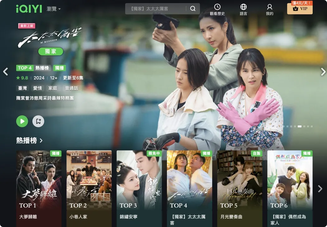 OTT 影音串流平台 Netflix Disney+ HBO Max Apple TV+ 愛奇藝 Hami Video myVideo friDay Catchplay LINE TV