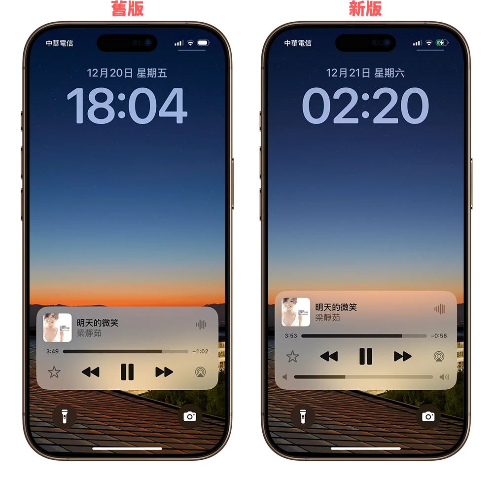 iPhone  iOS 18.2 音量控制器