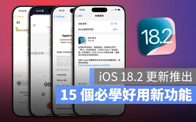 iOS 18.2 新功能