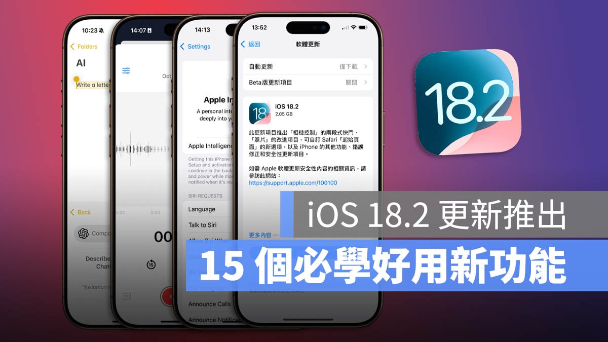 iOS 18.2 新功能