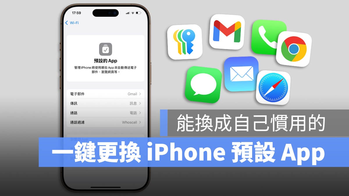 iPhone 預設 App 更改 變換 iOS 18.2