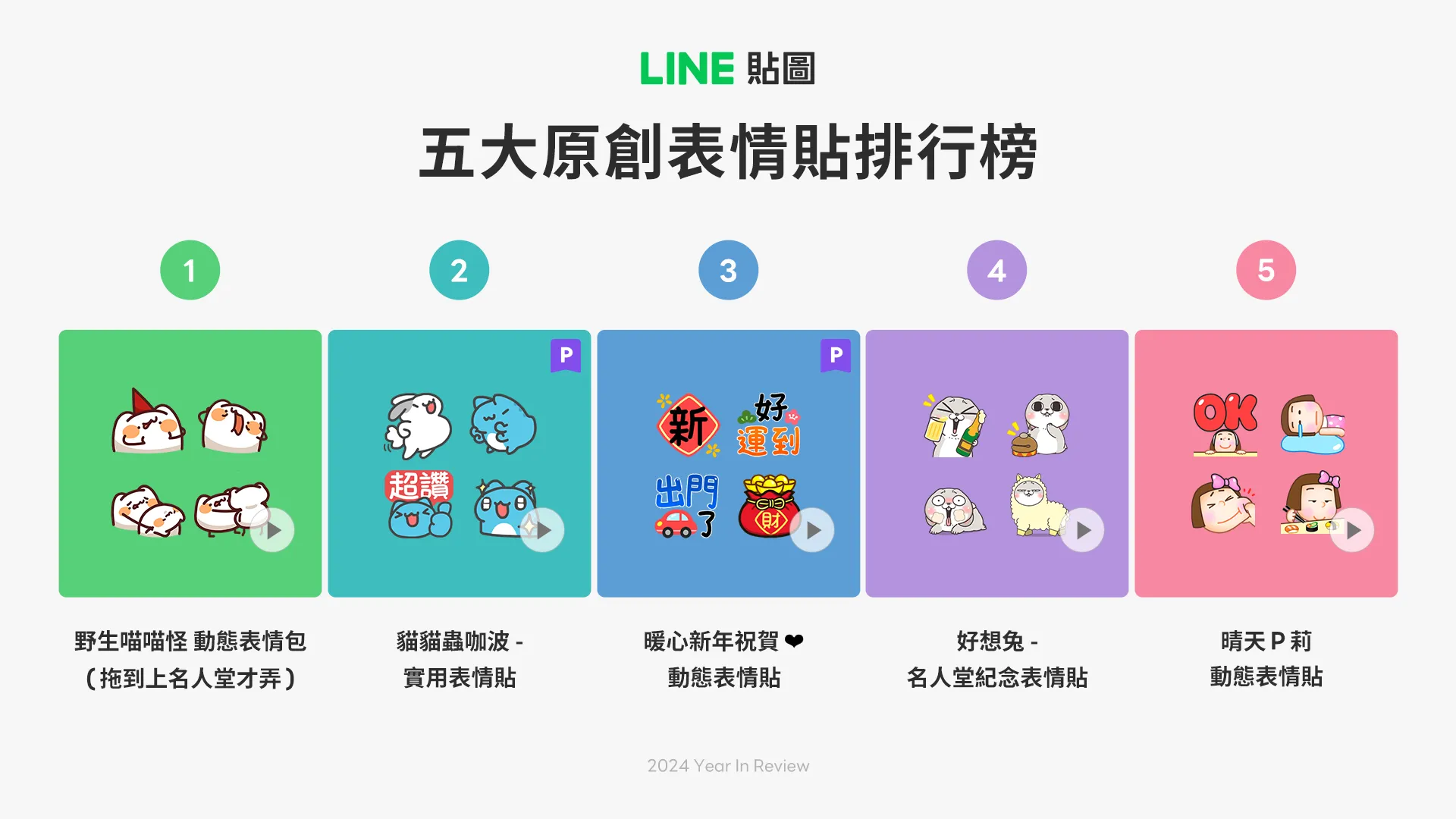 LINE 貼圖回顧 2024