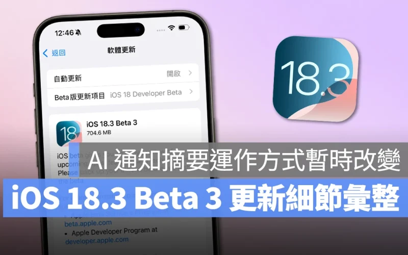 iOS iOS 18 iOs 18.3 iOS 18.3 Beta 3